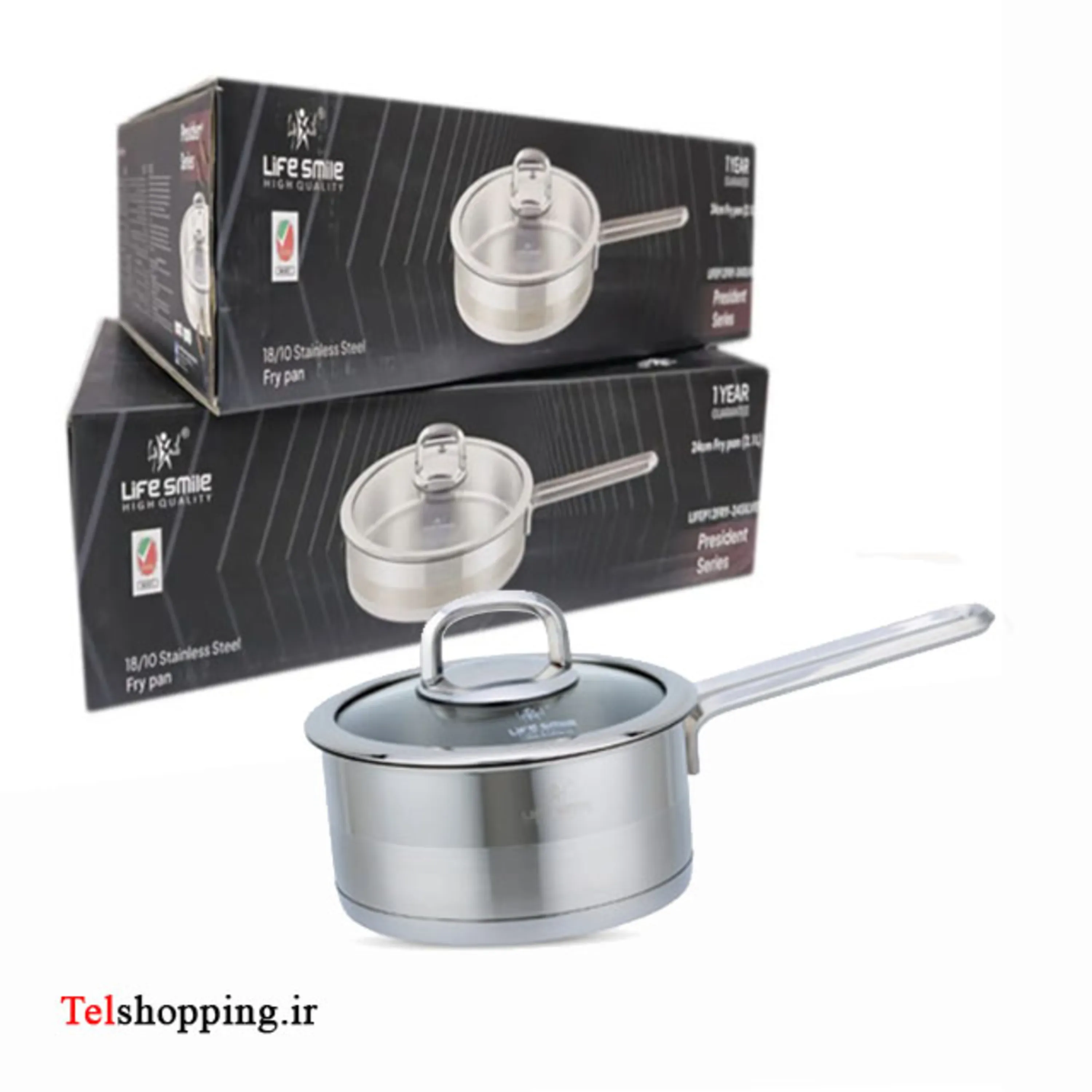 شیرجوش استیل لایف اسمایل سایز16 مدل Lifep12 Sau